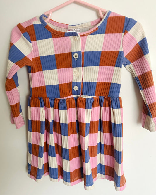 #15 *Reduced* HA 18-24m Ribbed Plaid Dress