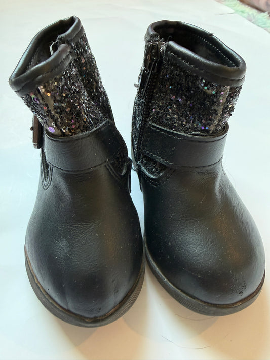 #170 Falls Creek black and sparkle zip up books girls 5c