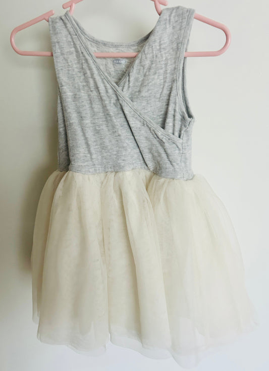 #15 *Reduced* ON 18-24m Neutral Tutu Dress (with snaps underneath!)