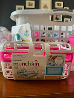 Munchkin pink dishwasher basket