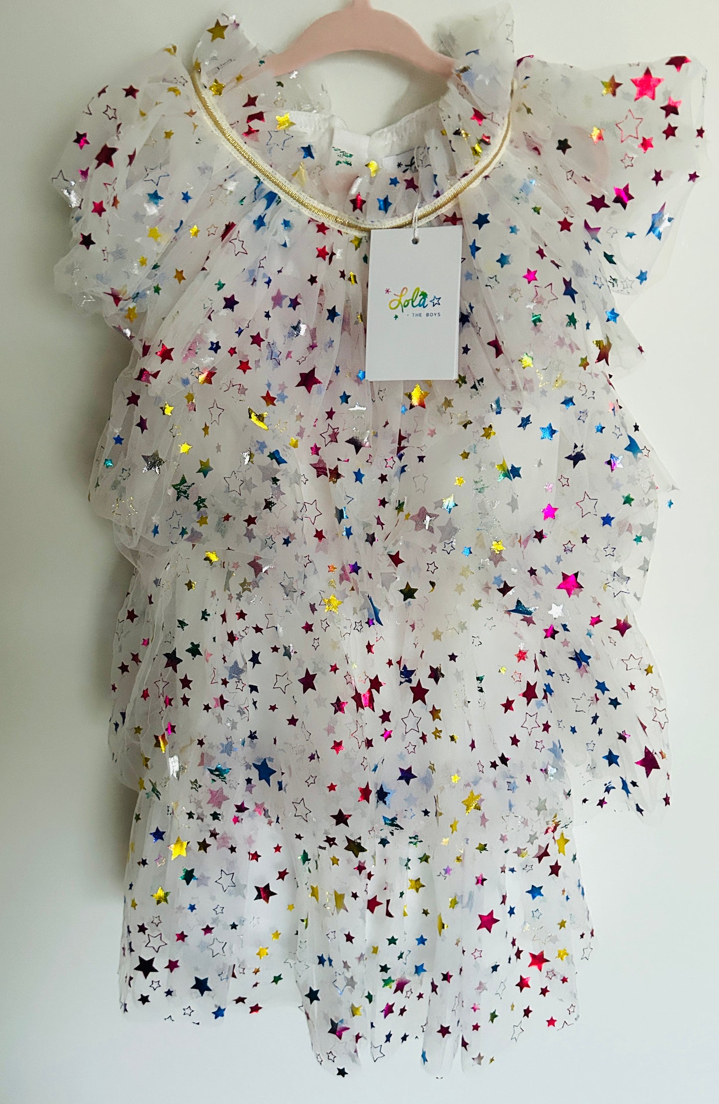 #15 Lola and the Boys 4t Tiers of Rainbow Dress NWT