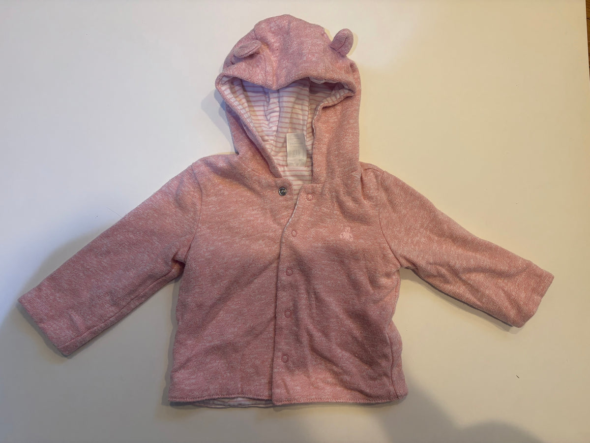 Seller 186 - Baby Gap Girls Pink Button Sweater - 3-6 Months - VGUC
