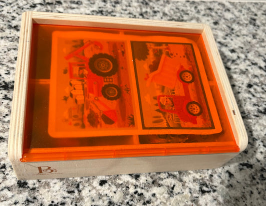 #25 Set of 4 puzzles in box with lid B Toys