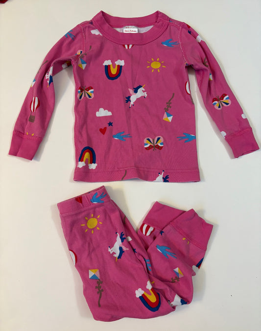 Seller 186 - Hanna Andersson Girls Pink PJs- Size 80/85 ( 2T) - GUC