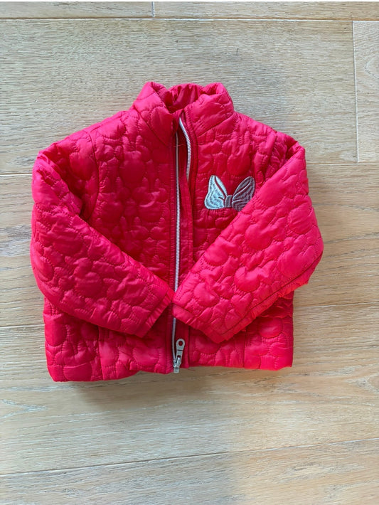 #158 Disney Girls 2T Pink Minnie Mouse Puffer Jacket