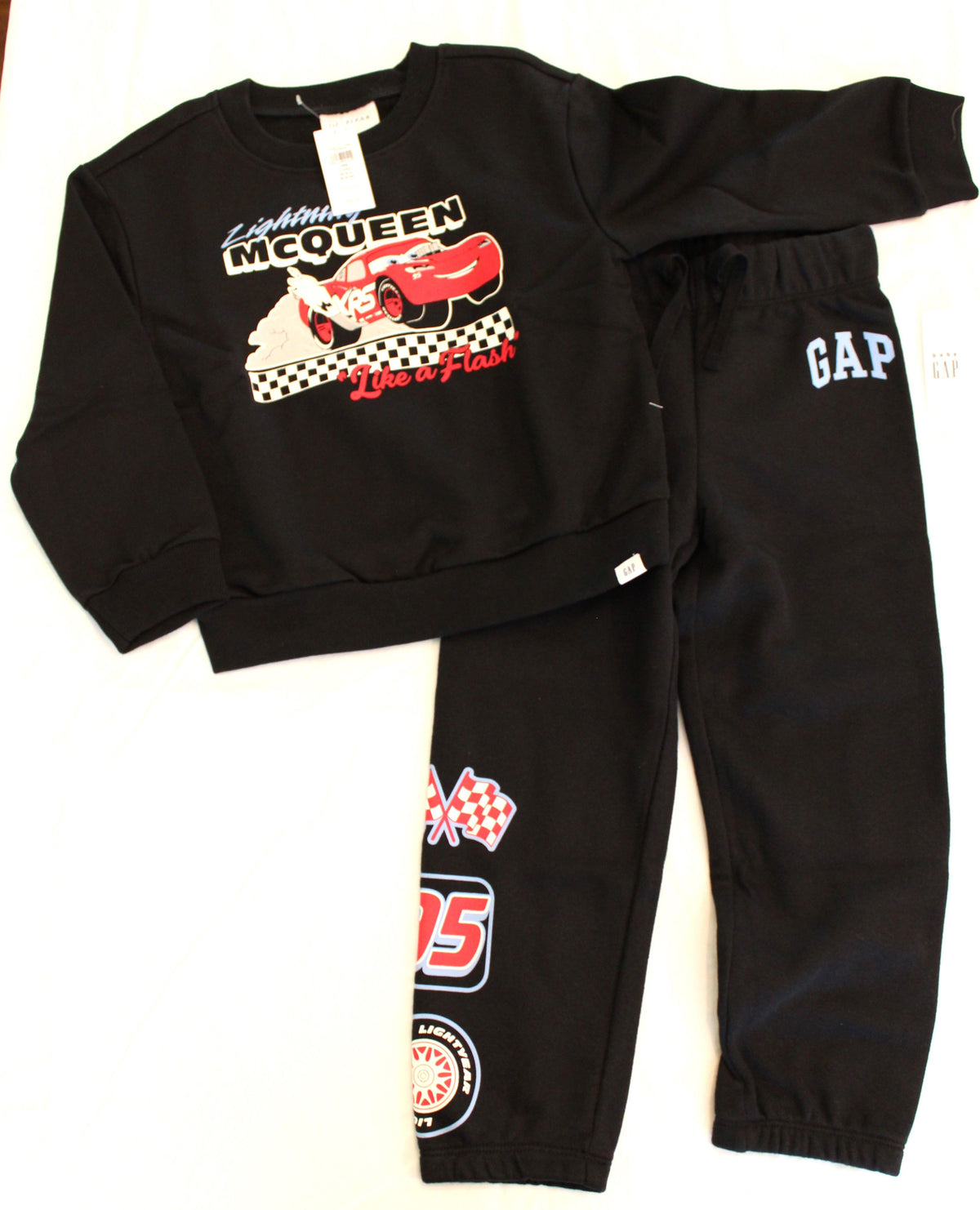 #168 4T Boys Gap Sweat suit - Lightening McQueen - NWT