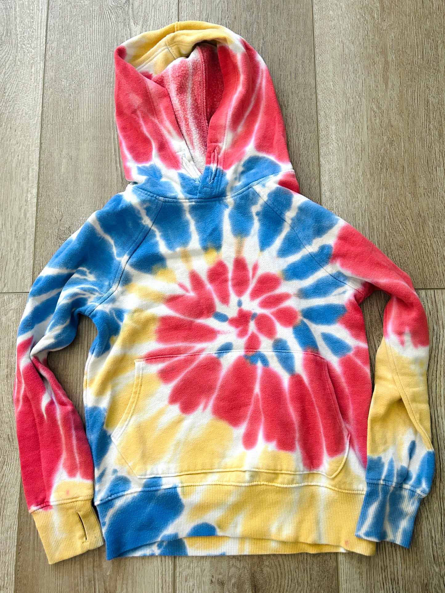 #15 Wondernation 4/5 Primary Color Tie Dye Hoodie’s