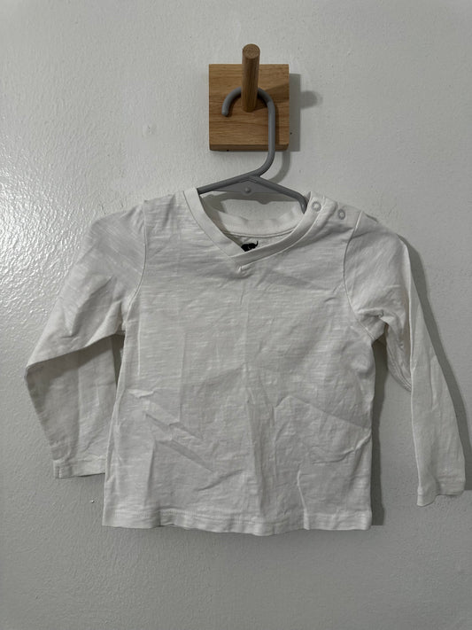 #111 Monica & Andy Basic White Long Sleeve Boys Top 18-24 Mo