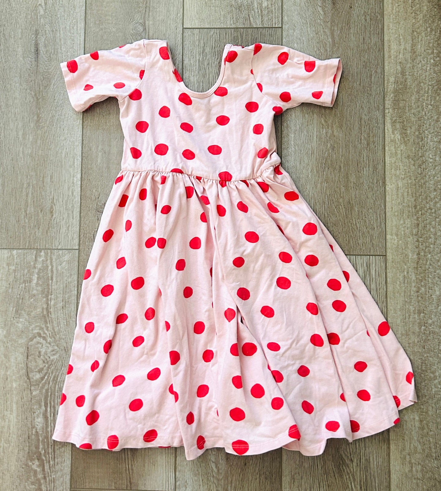 #15 *Reduced* Alice and Ames 10 Blush Dot Ballet Dress