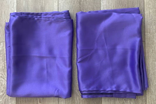 #15 2 Panels of 84” Purple Curtains