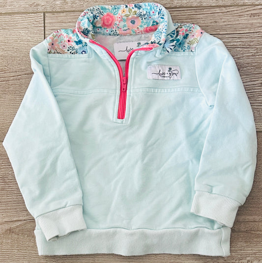 #15 Love and Grow 18m Floral Quarter Zip