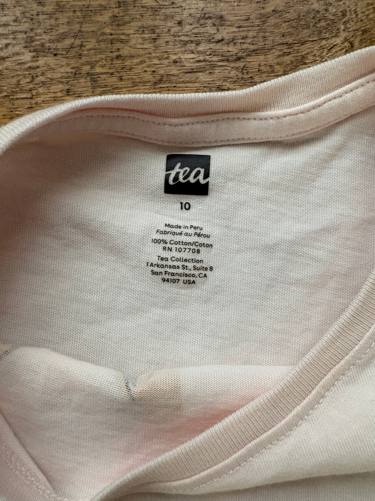 #116 Girls Tea 10 long sleeve shirt