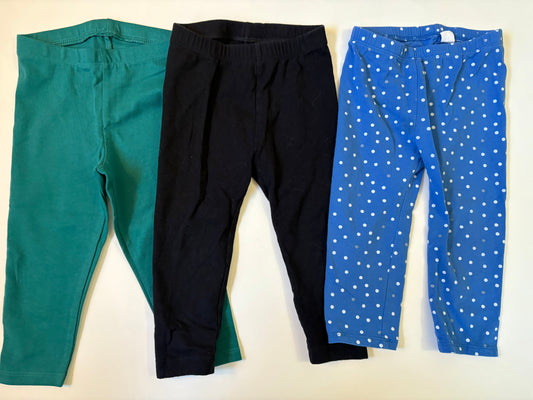 Seller 186 - Girls 18 Month Leggings ( Set of 3) - VGUC