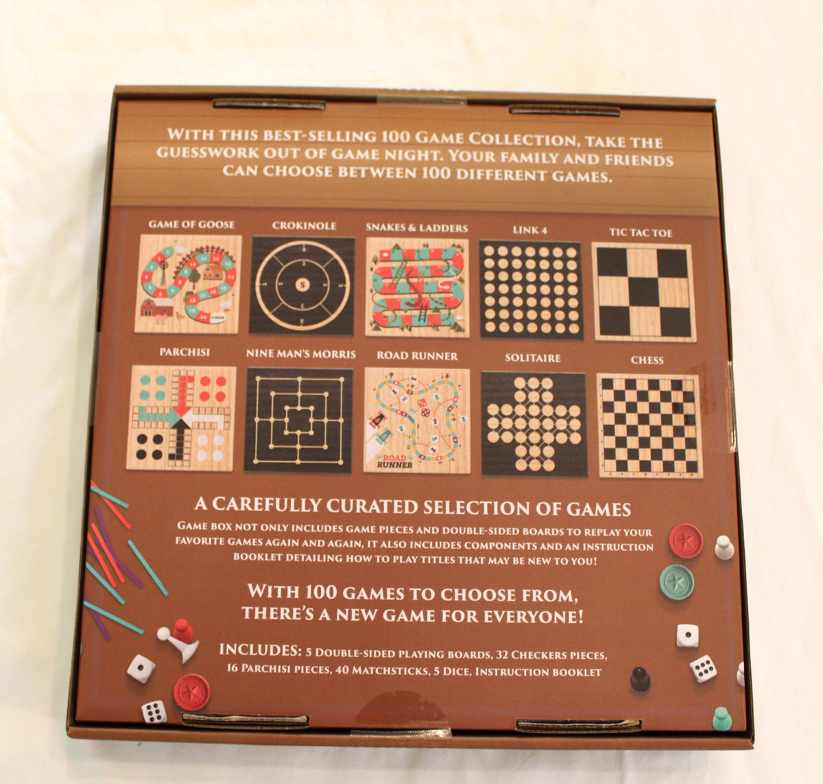 #168 Game board - Multiple games in one box - new in box