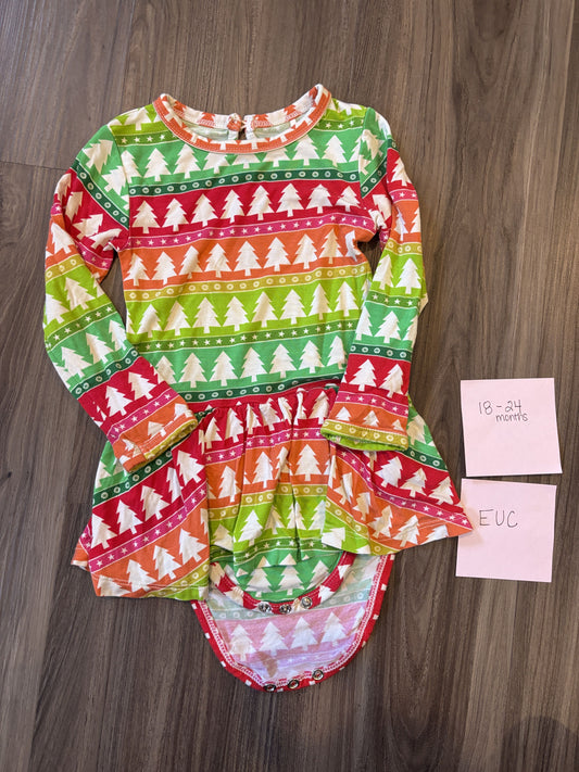 #138 - 18-24 Mo EUC Bamboo (Bums & Roses) Treemendously Bright Twirl