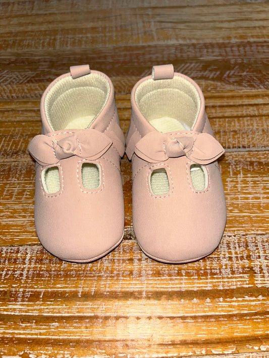 #4 Just One You by Carter’s Pink Fringe Crib Shoes Girls 3-6 months