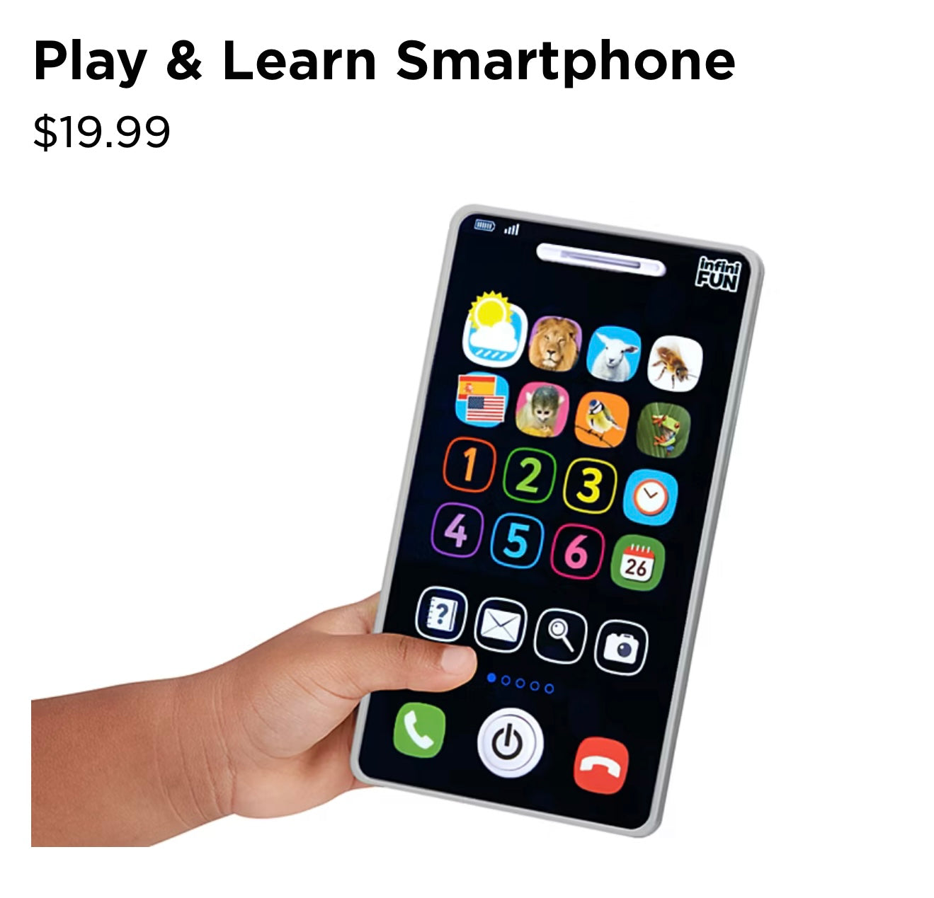 #180 Infini fun my first smart phone -learn colorsnumbers and animals