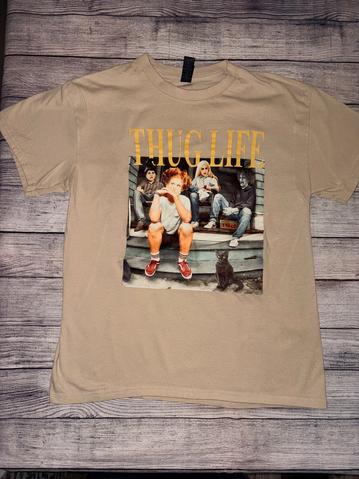 Seller 124 Gildan Women’s Medium Hocus Pocus Thug Life Tee