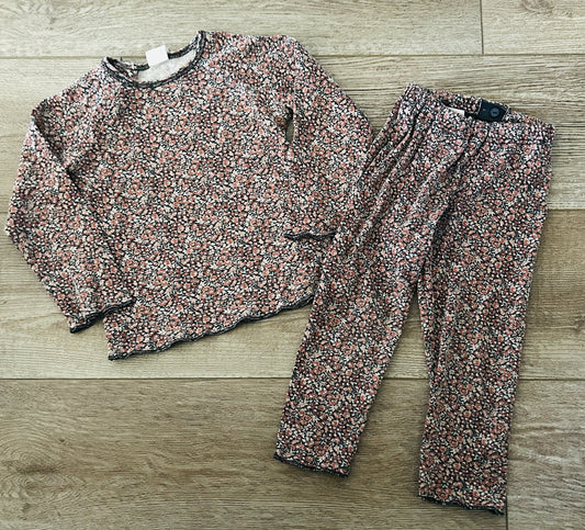 #15 H&M 2t Fall Floral Set with Adjustable Waist