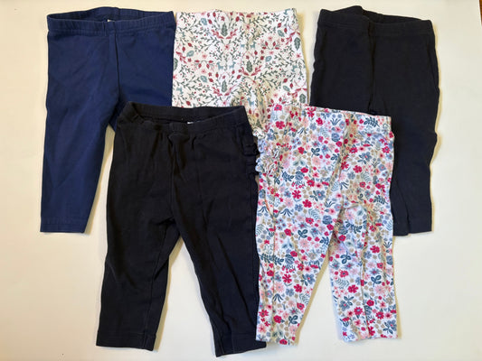 Seller 186 - Girls 6 Month Leggings Bundle ( Set of 6 ) - VGUC