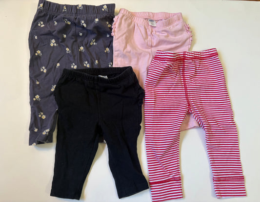 Seller 186 - Girls 3-6 Month Leggings Bundle ( Set of 4) - VGUC