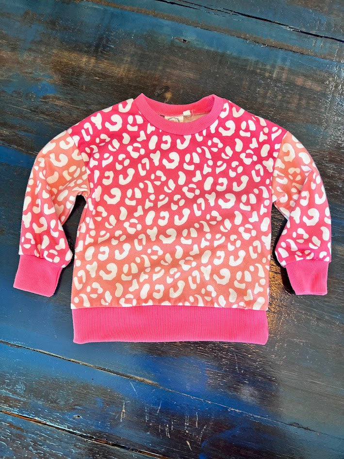Seller #94: Girl's Pink Leopard Sweatshirt