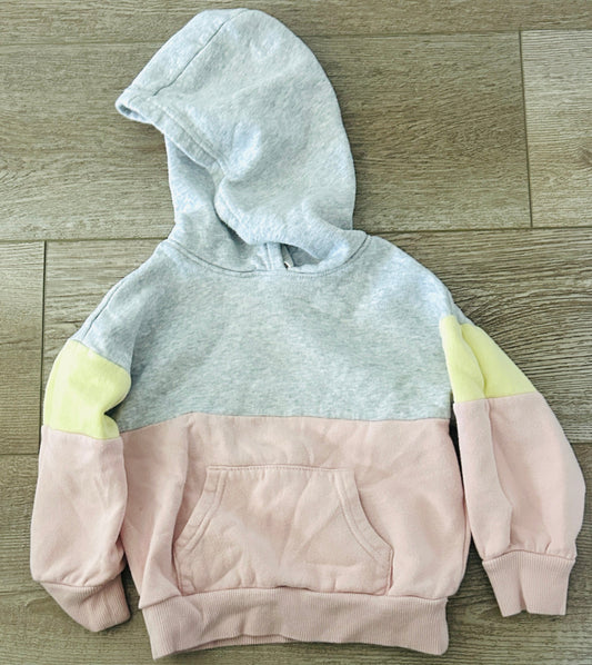 #15 *Reduced* H&M 2t Basic Colorblock Hoodie