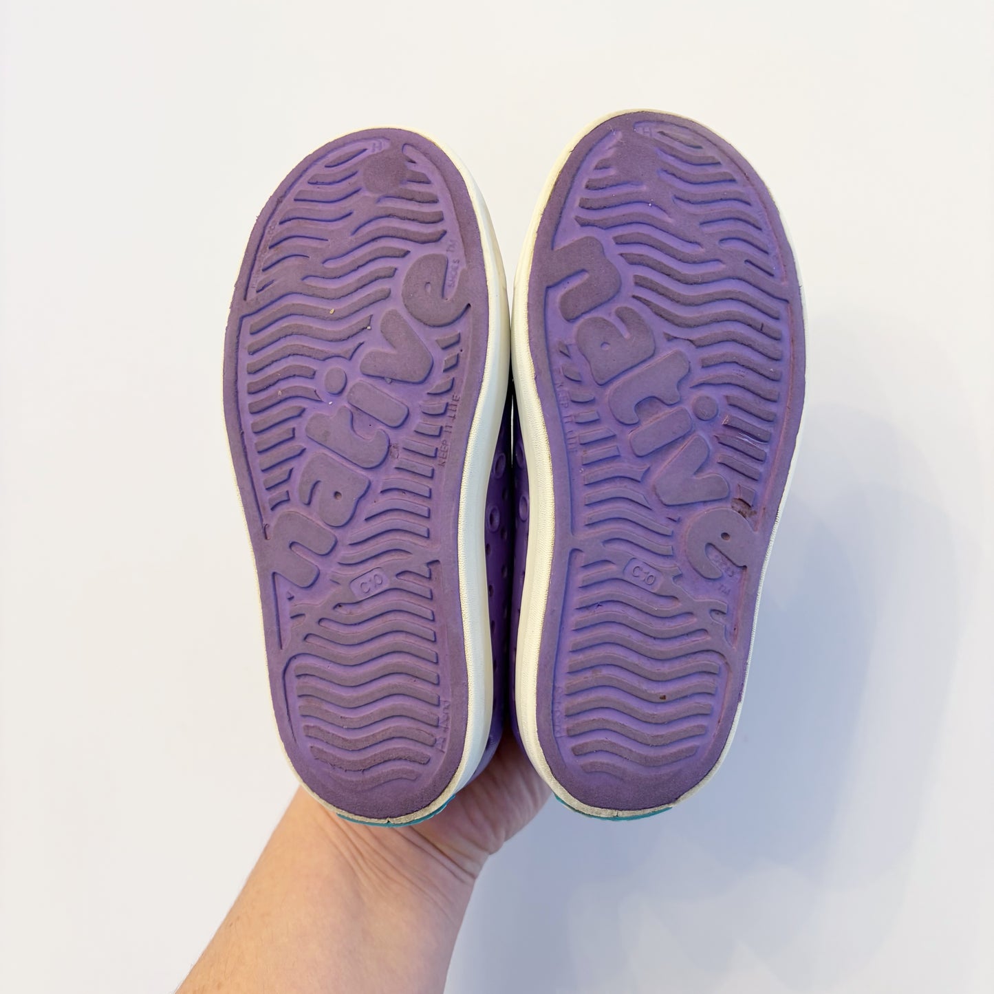 #79 | Size 10 | Native GIrls Purple Irridescent Shoes