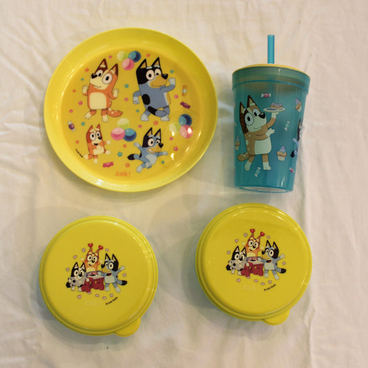 #168 Bluey dish set - NWT