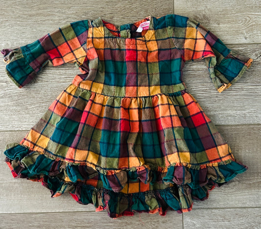 #15 Rufflebutts 18-24m Flannel Plaid Dress