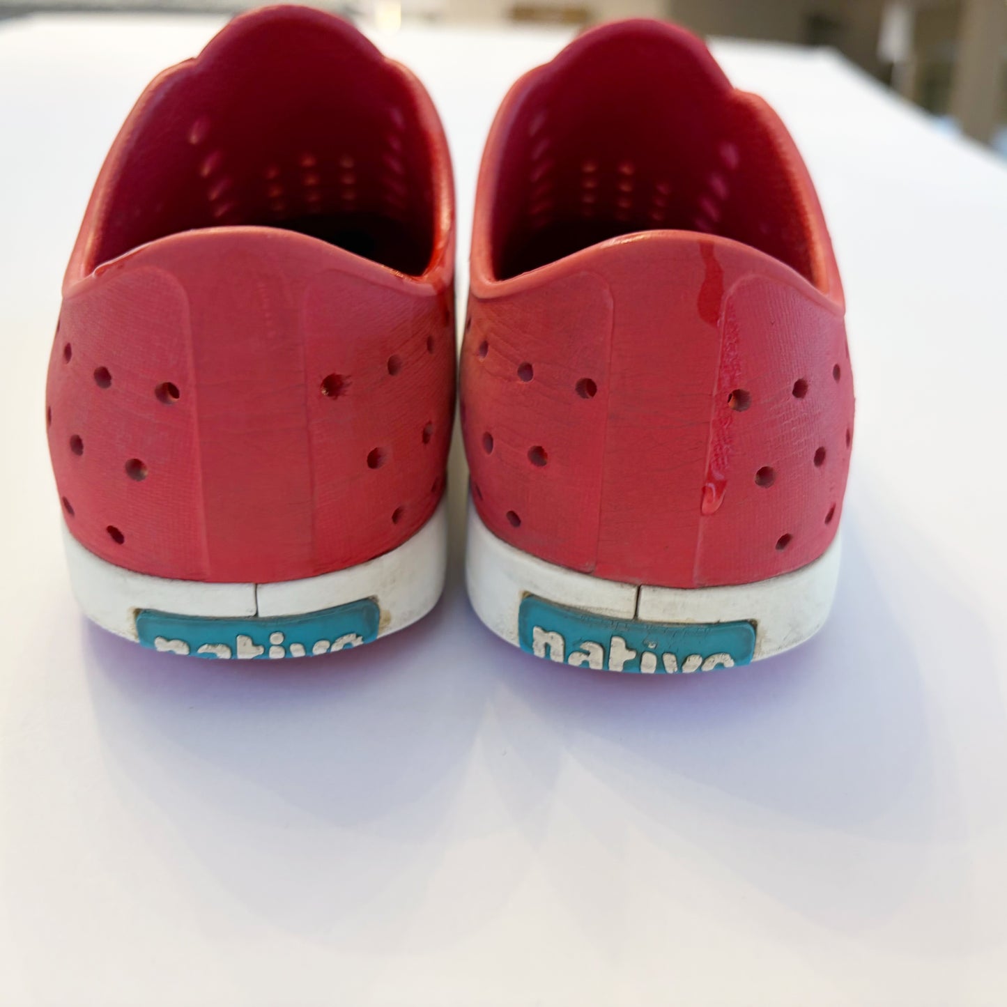 #79 | Size J2 | Native Boys Red Shoes