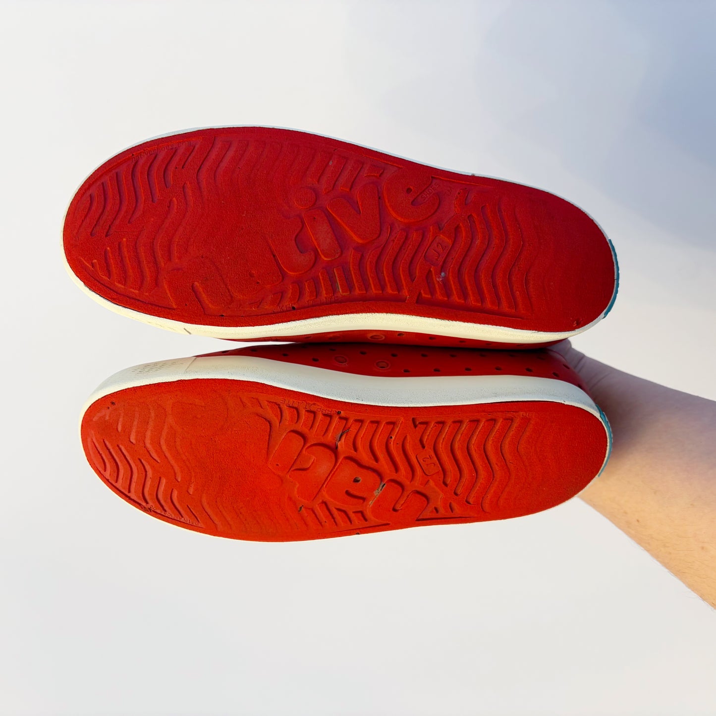 #79 | Size J2 | Native Boys Red Shoes