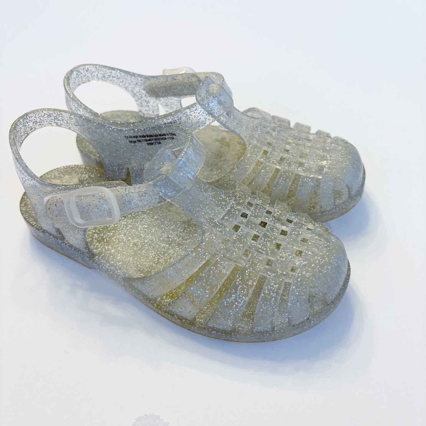 #79 | Size 10 | Cat & Jack Girls Sparkle Jelly Shoes