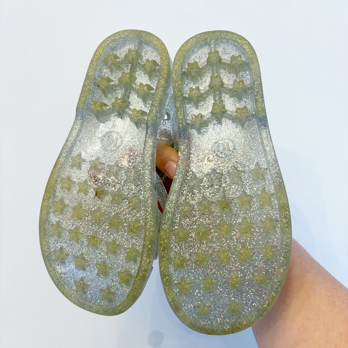#79 | Size 10 | Cat & Jack Girls Sparkle Jelly Shoes