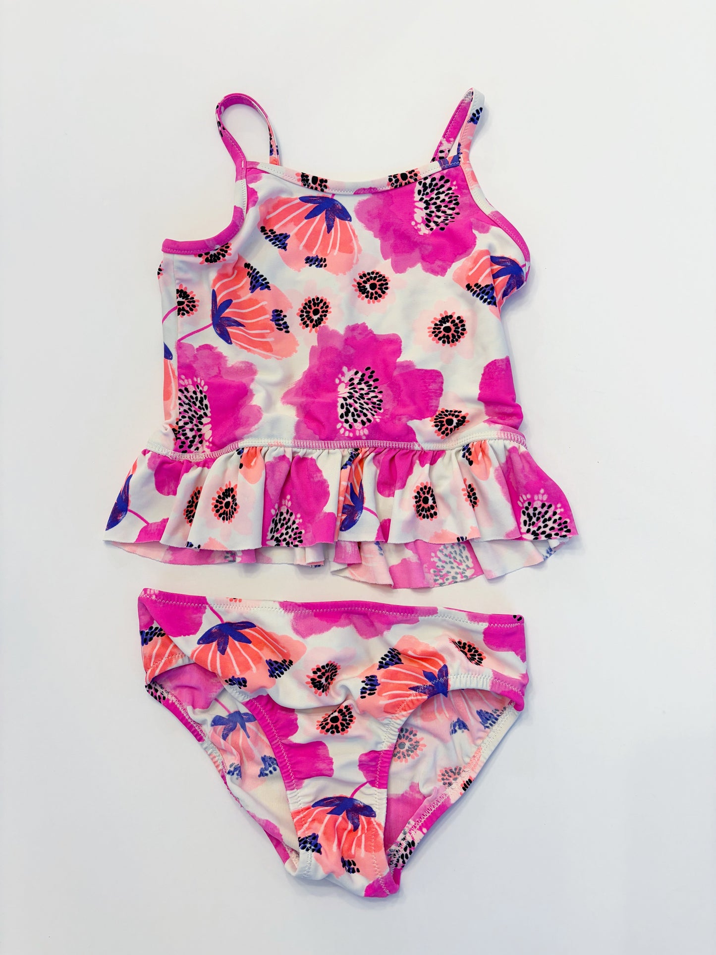 #79 | Size 4T | Osh Kosh Girls Floral 2 Piece Swim Suit REDUCED