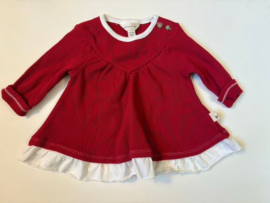Seller 186 - Burt’s Bees Girls Red Dress 3-6 Months - EUC