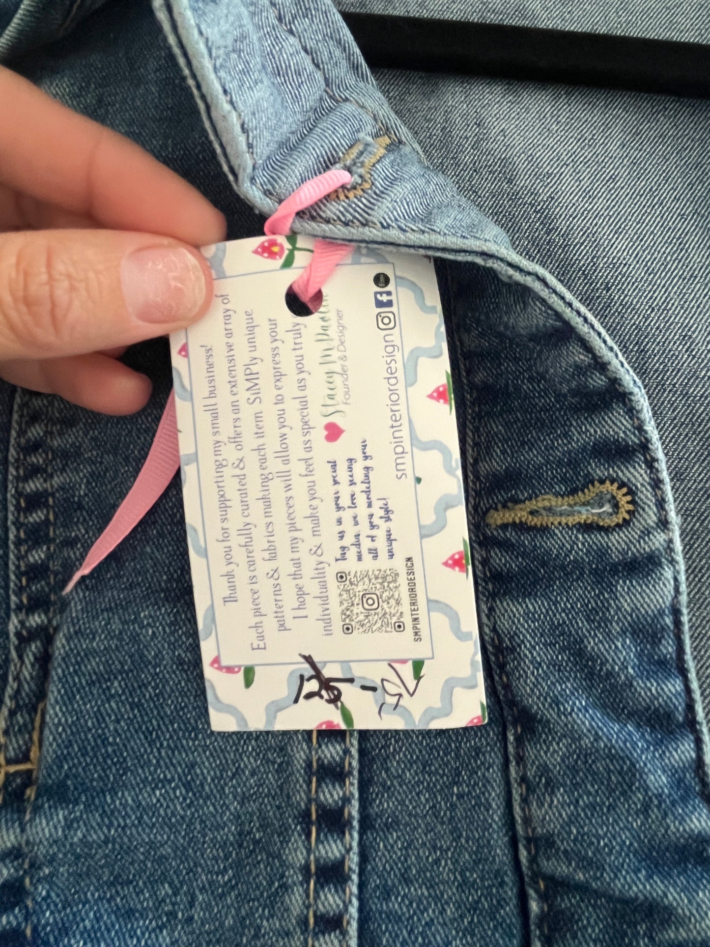 137 Girls XL (14/16) women's XS jean jacket Lilly pulitzer inspo. BNWT MULTIPLE PICTURES FOR DETAIL