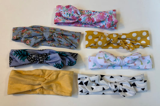 Seller 186 - Girls Headband Set - 3-12 Months - EUC