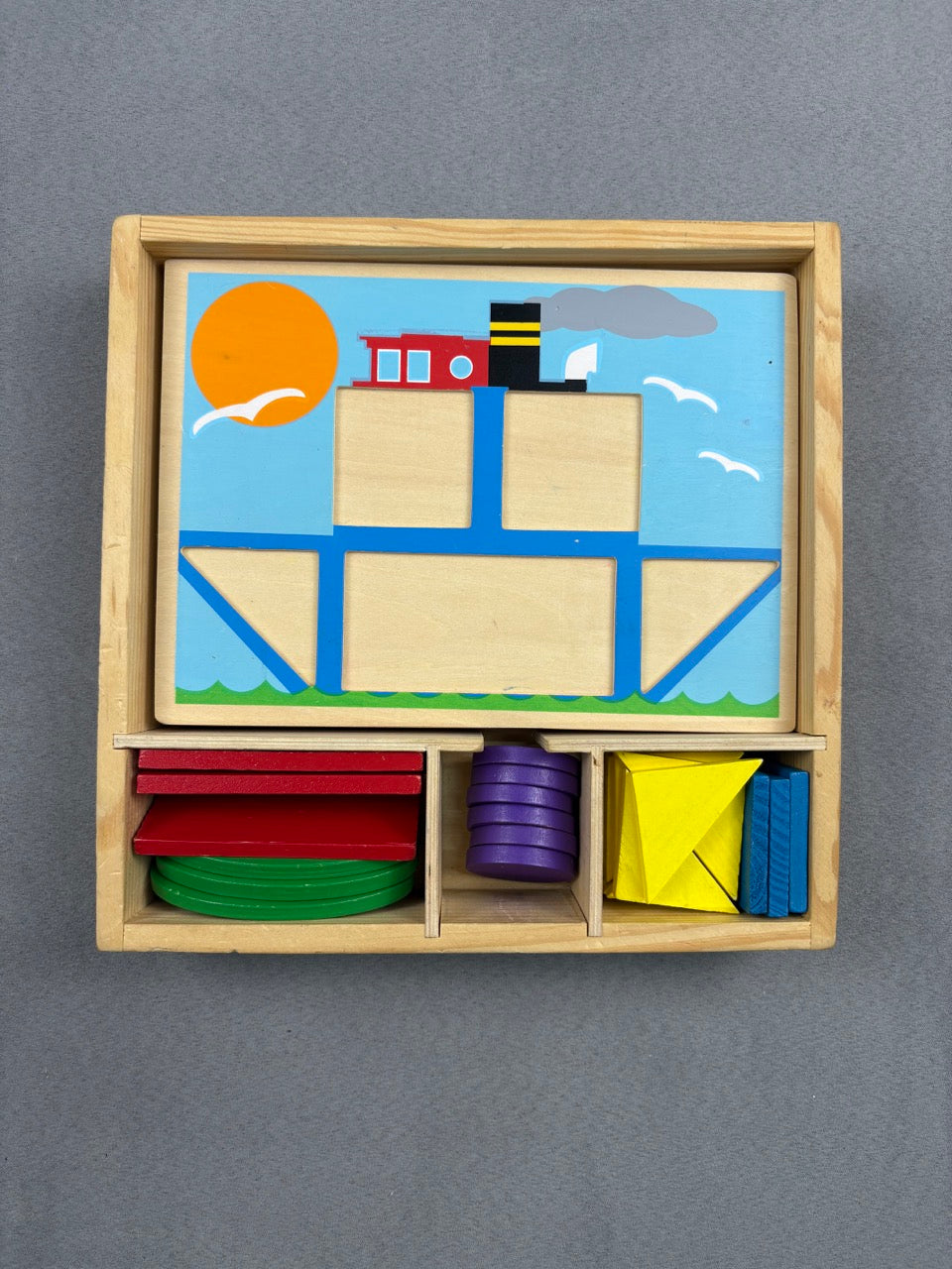 #39 Melissa & Doug Wood Shape Puzzle
