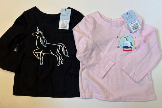 Seller 186 - Cat & Jack Girls Long Sleeve Shirts - 18 Months Leggings- NWTs