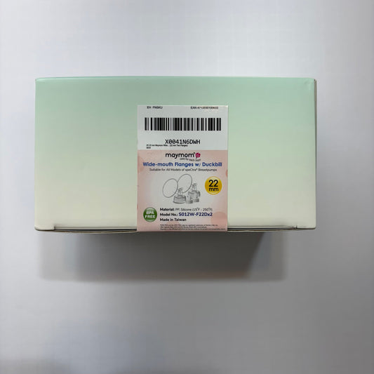 Seller 189 Maymom 22mm Flanges w/ Duckbill for speCtra Breastpumps NEW