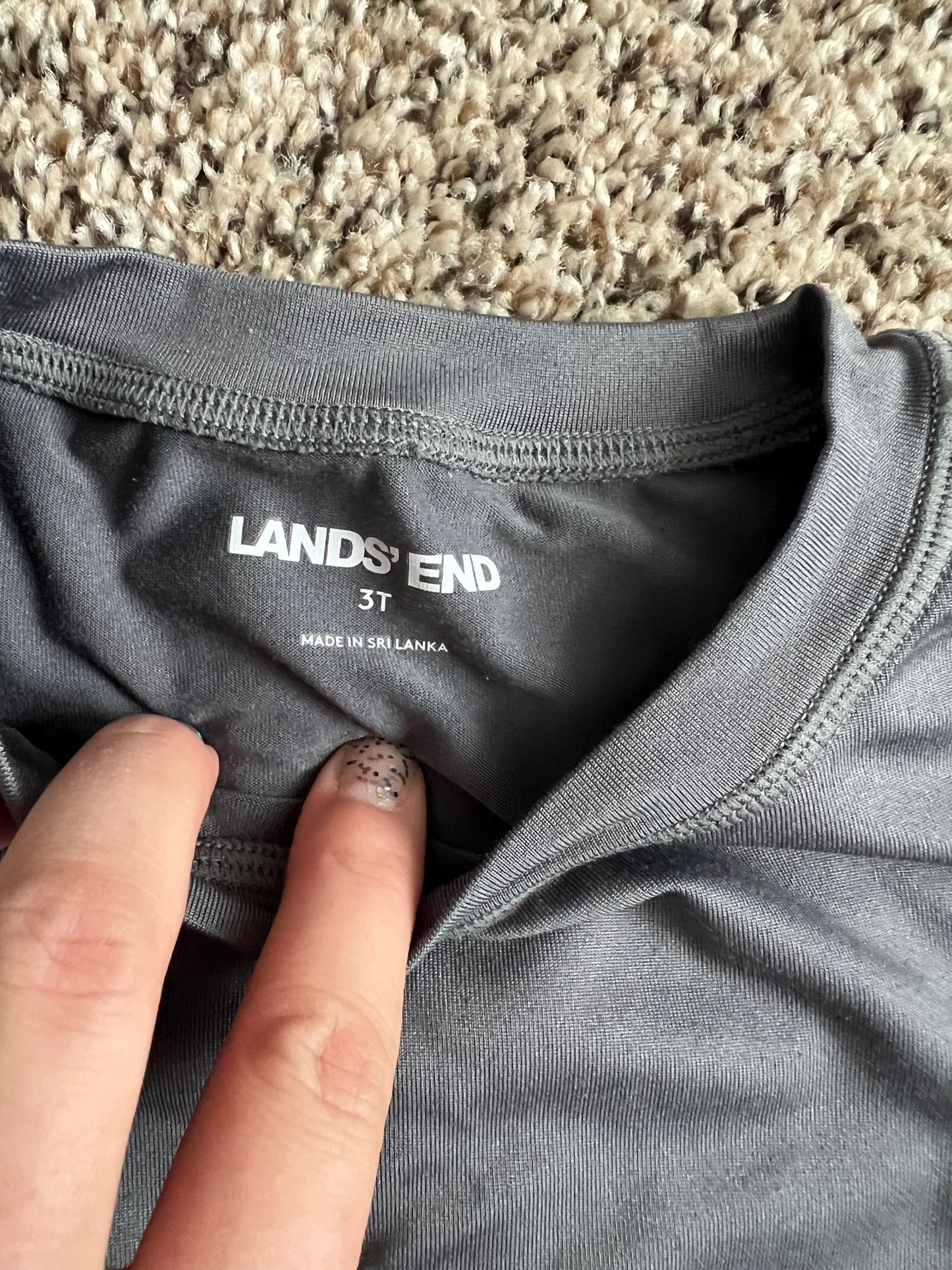 Seller 130 Boys 3T Gray Lands End layering - GUC see picture