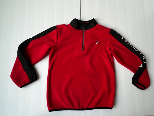 #141 Boys 7 Nautica Quarter Zip Fleece Sweatshirt