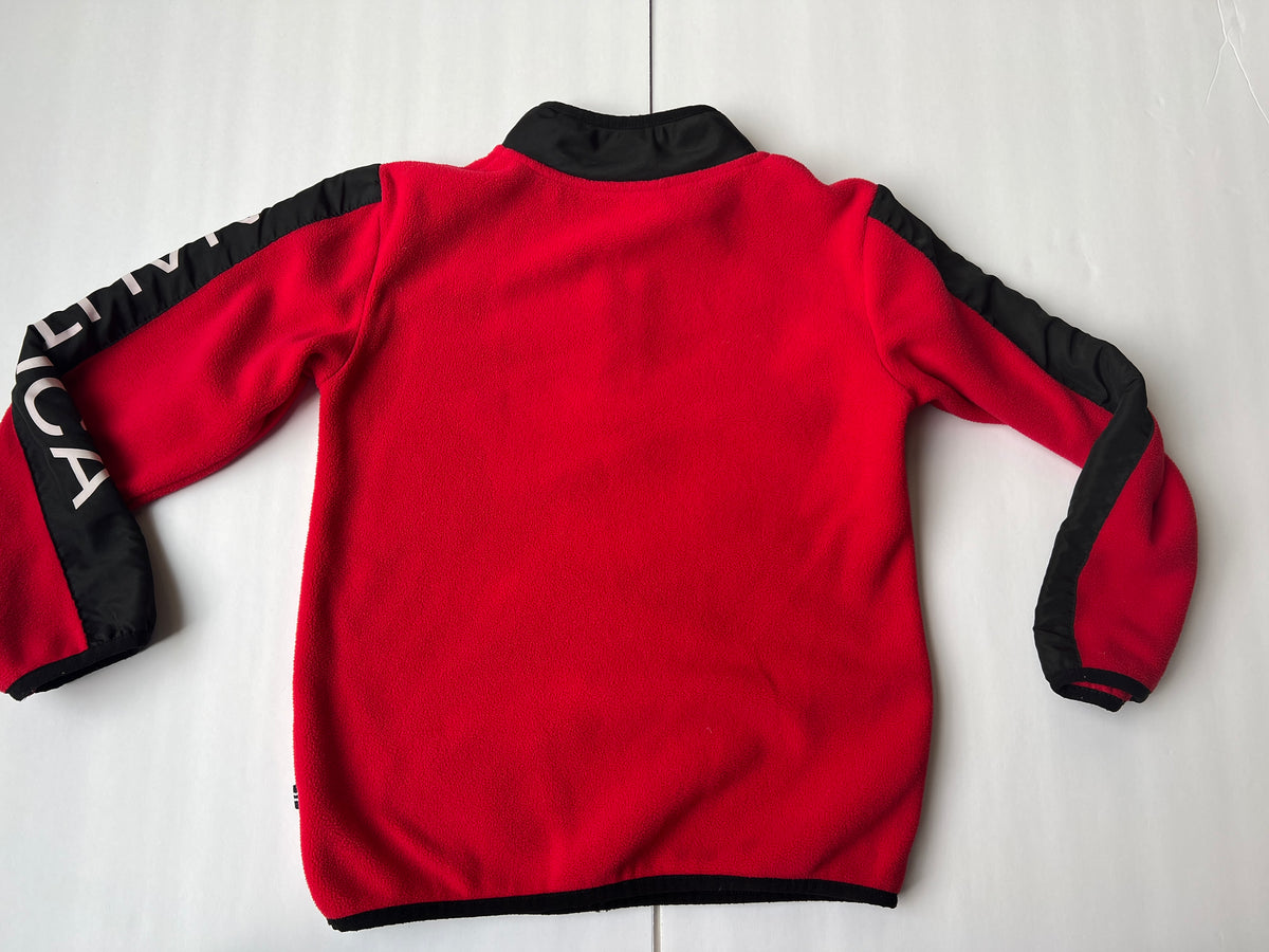 #141 Boys 7 Nautica Quarter Zip Fleece Sweatshirt