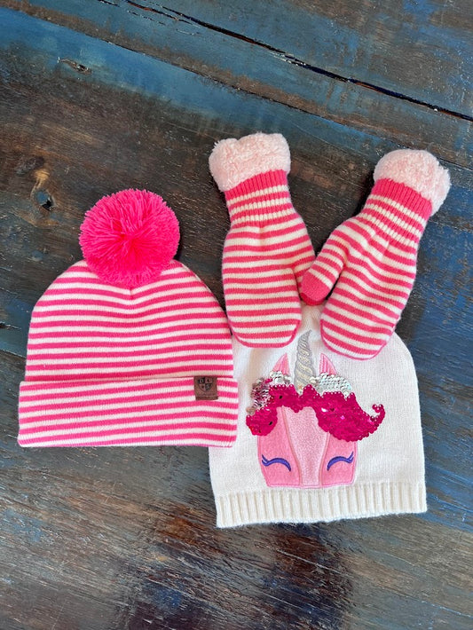 Seller #94: Girls, Set of 2 Winter Toboggan and Mittens