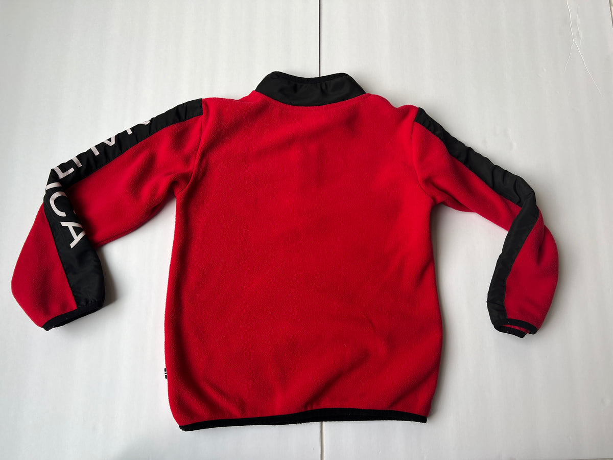 #141 Boys 7 Nautica Quarter Zip Fleece Sweatshirt
