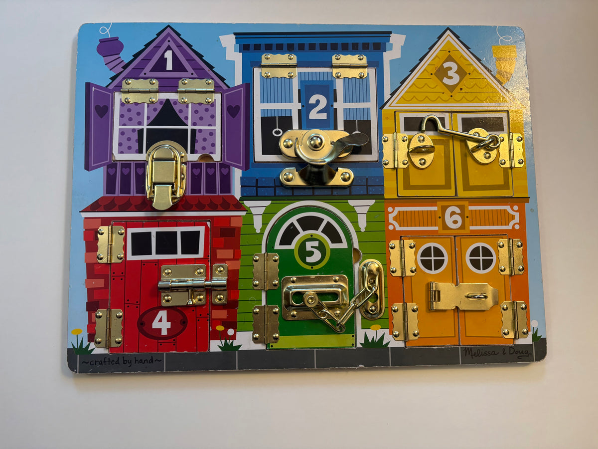 Seller 186 - Melissa & Doug Lock & Latch Puzzle