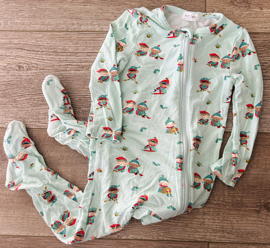 #15 Angel Dear 12-18m Rockin Elves Footie Pajamas