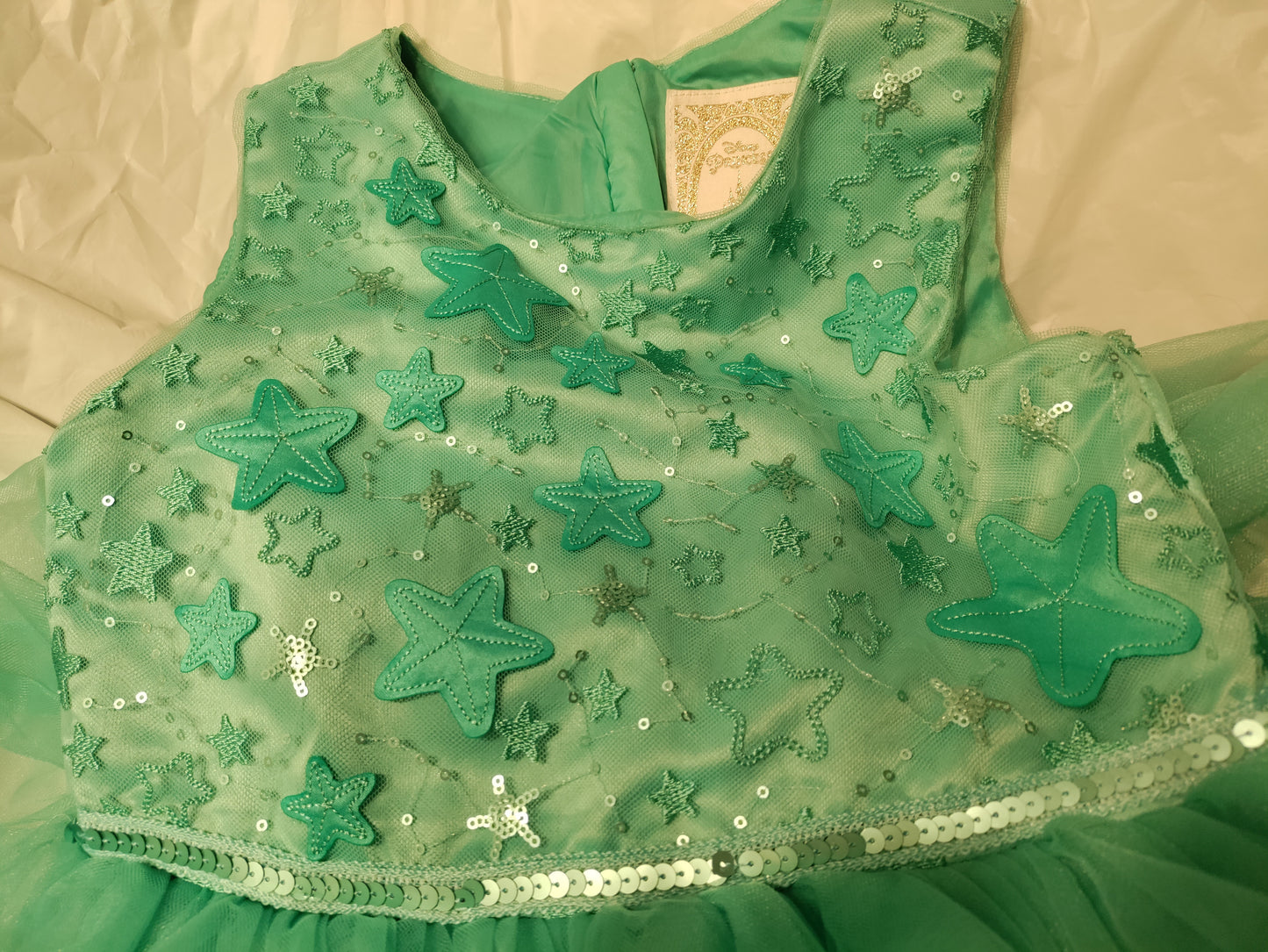 Teal Little mermaid inspired dress by Disney girls size 7/8 * reduced *