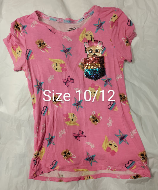 Girls size 10-12 Jojo siwa t-shirt
